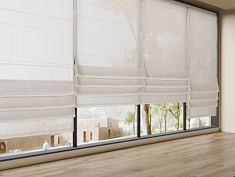 Modern Roman Curtain Dream Curtain Shutter 3d model