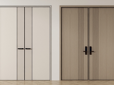 Modern double door model