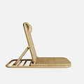 Light Beige Woven Leisure Chair With Simple Design And Comfortable Recline
