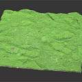 Rocky Terrain With Rough Surface Green Gray Spots And Natural Geological Textures