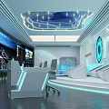 modern command center 3d model