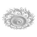 Ornate Ceiling Medallion With Intricate Scroll Design For Decorative Lighting Fixture 3d model