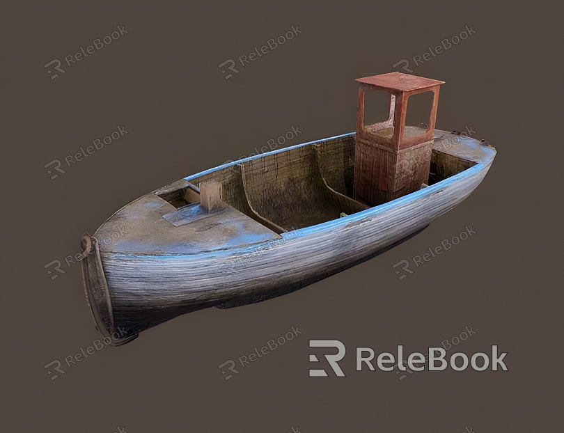 Old fishing boat Modern fishing boat model