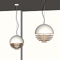 Bauhaus Restaurant Chandelier 3d model