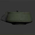 Green Military Grenade Weapon With Black Fuse And Round Base