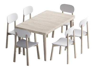 Children'study desks and chairs model