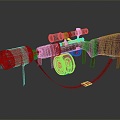 Sniper rifle sight sniper rifle sci-fi sniper rifle 3d model