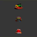 Diverse Collection of Stylish Hats Featuring Chef Clown and Santa Designs