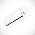 White Wall Mounted Air Conditioner Fan With Modern Sleek Design and Appearance