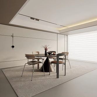 Modern table combination 3d model