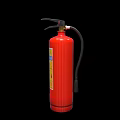 Red Portable Dry Powder Fire Extinguisher as Essential Fire Safety Equipment for Emergency Preparedness