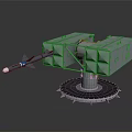 Modern Military Missile Weapon System With Launcher Platform And Structural Design 3d model