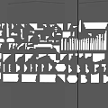 European plaster line plaster lofting line 3d model