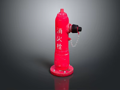 Red Fire Hydrant As Essential Fire Safety Equipment For Emergency Response 3d model