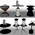 Modern Side Table Side Table Corner Table Coffee Table Ornaments Round Side Table Coffee Table Low Table Decorative Table Book Tea Table 3d model
