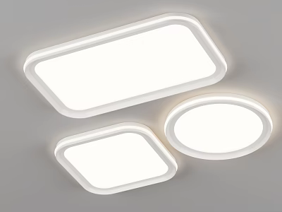 Modern Style Ceiling Lights With Different Shapes And Bright Light 3d model
