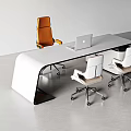 General Manager Room Table and Chair Combination Office Table and Chair Combination 3d model