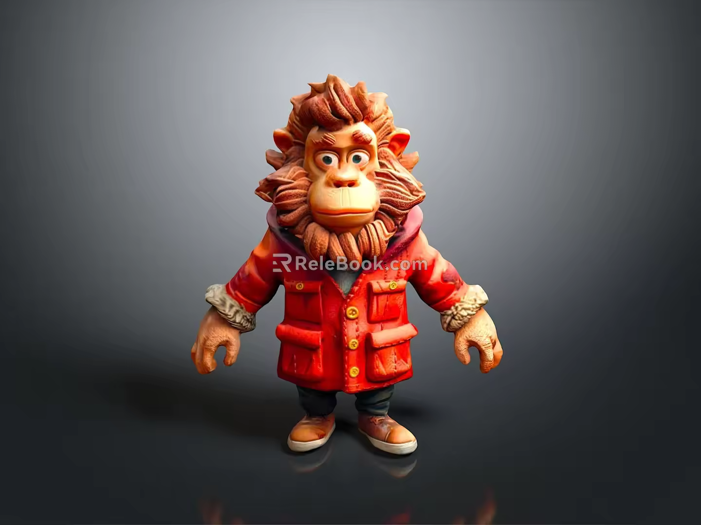 Monkey Cartoon Monkey Anime Monkey Stylized Monkey Fantasy Style Monkey Toy 3d model