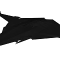 Modern Black Stealth Fighter Jet With Advanced Sleek Aerodynamic Structure 3d model