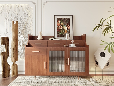 Vintage Sideboard Medieval Sideboard 3d model