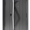 Three Modern Security Doors With Different Panel Designs And Secure Locks