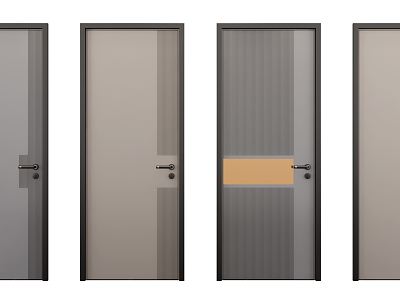 Modern swing door single door model