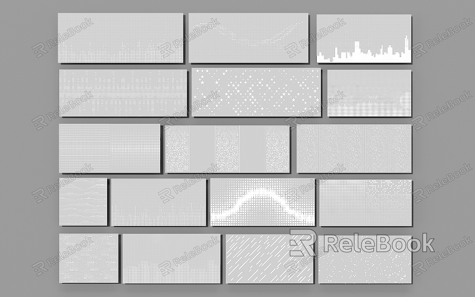 modern clapboard punching aluminum plate model