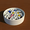 Colorful Mixed Playground Balls In White Bowl For Kids Playground Equipment