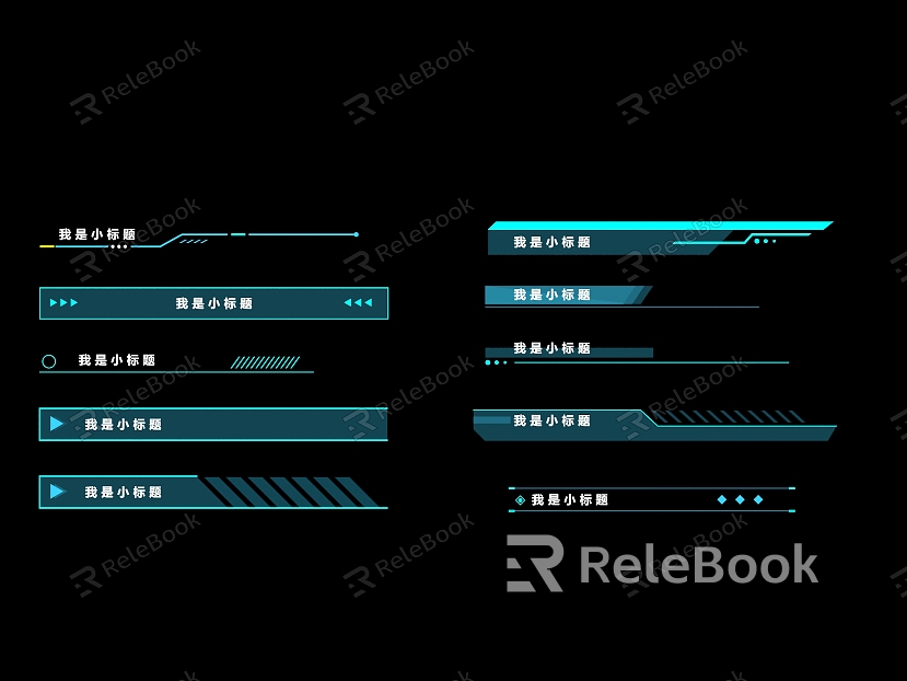 Modern science and technology line science and technology sense frame model