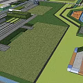 Integrated Garden Landscape Master Plan Featuring Green Spaces And Path Layout