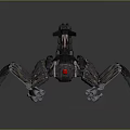 Mechanical Scorpion With Metal Body Red Eye And Sharp Legs Design
