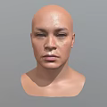 Human Head Male Head Male Head Face Middle-aged Male Head Asian Head Low Face Number Low Model Simple Model Game Video Level Super Realistic High Precision 3d model