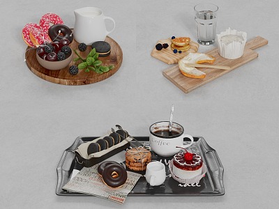 Modern Food Western Dessert model