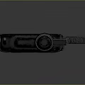 Professional Handheld Walkie Talkie With Antenna Digital Screen And Coiled Mic