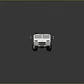 Heavy Duty Flatbed Truck With Multiple Wheels And White Cab For Cargo Transport