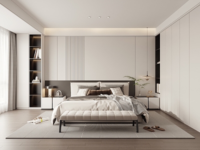 Senior Grey Bedroom Black and White Grey Bedroom Minimalist Bedroom Double Bed Master Bedroom Second Bedroom model