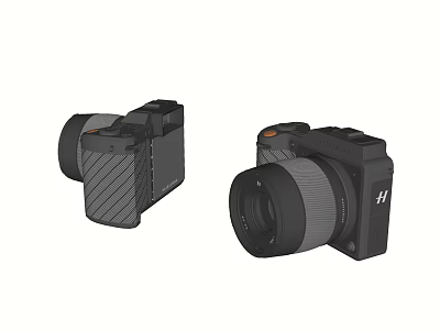 Digital Cameras With Modern Design And High Quality Lens For Photography 3d model
