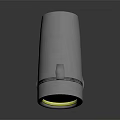 Modern Adjustable Furniture Spotlight With Metallic Arm And Yellow Light Source