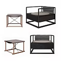 Single sofa 3d model