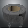 Fiberglass Mesh Adhesive Tape Roll With White Surface And Brown Core