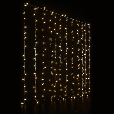 Decorative String Lights with Warm Yellow LED Bulbs for Indoor Outdoor Bright Festive Decoration 3d model