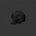 Chrome Reflective Safety Helmet With Full Face Shield And Adjustable Straps For Industrial Use