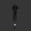 Tactical Black Assault Rifle With Modern Rail System Detachable Magazine And Barrel