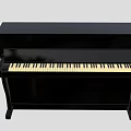 Black Upright Piano As Musical Instrument With Shiny Surface And White Keys Keyboard Design