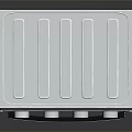 Silver Compact Countertop Oven With Stainless Steel Body Glass Door And Control Knobs Kitchen Appliance