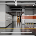 Underground parking 3d model