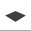 Black Carpet On Floor With White Circular Marking Design Detail