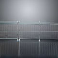 Metal Mesh Room Divider With Multiple Panels Metal Frame And Wheels