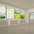 Front Desk Reception Area With Green Wall And Company Name Signage