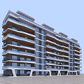 Modern Multi Storey Residential Building With Balconies And Contemporary Exterior Design